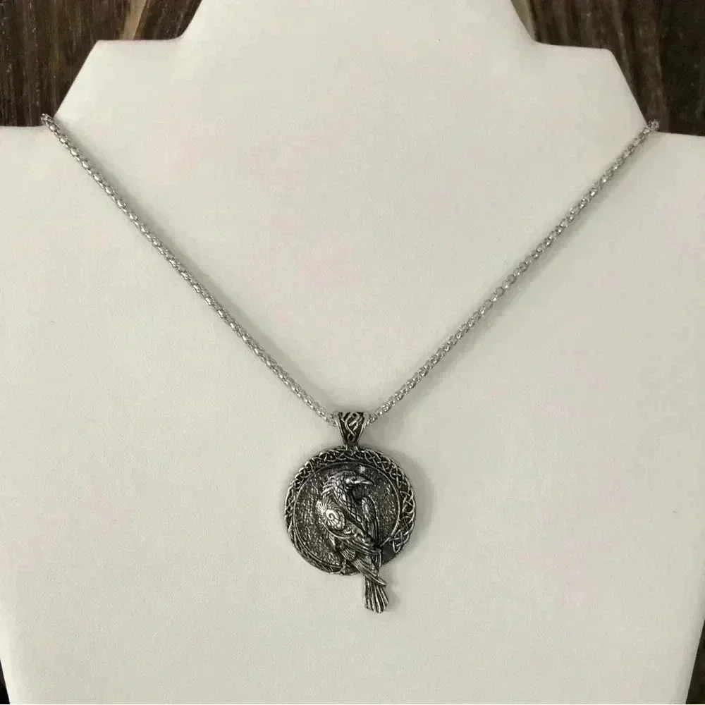 Phoenix Bird Celtic Knot Stainless Steel Silver Necklace New